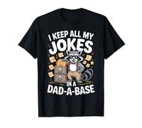 Camisetas Divertidas para papá con Texto en inglés I Keep Jokes In A Dad A Base Camiseta