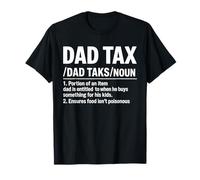 Camisetas Divertidas para papá Día del Padre Papá Definición de impuestos Camiseta