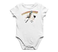 Camisetas EGB Body Bebé Campeones - Oliver Y Benji - Ochenteras 80´s Retro Comic Tallas Especiales (Blanco, 3 Meses)