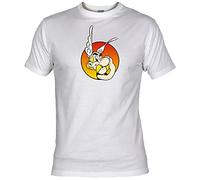 Camisetas EGB Camiseta Adulto/Niño Asterix El Galo ochenteras 80´s Retro Comic (Blanco, M)