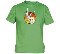 Camisetas EGB Camiseta Adulto/Niño Asterix y Obelix ochenteras 80´s Retro Comic (Verde, 4XS)