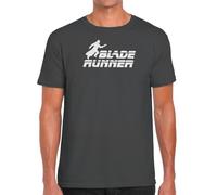 Camisetas EGB Camiseta Adulto/Niño Blade Runner Ochenteras 80´s Retro Comic Tallas Especiales (Gris, L)