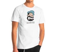 Camisetas EGB Camiseta Adulto/Niño Brutus - Popeye Ochenteras 80´s Retro Comic Tallas Especiales (Blanco, 2 años)