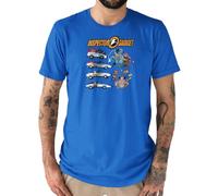 Camisetas EGB Camiseta Adulto/Niño Coche Inspector Gadget - Ochenteras 80´s Retro Comic Tallas Especiales (Azul, M)