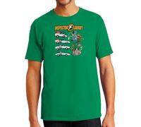 Camisetas EGB Camiseta Adulto/Niño Coche Inspector Gadget - Ochenteras 80´s Retro Comic Tallas Especiales (Verde, 5-6 años)