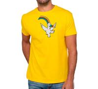 Camisetas EGB Camiseta Adulto/Niño Curro - Expo 92 - Ochenteras 80´s Retro Comic Tallas Especiales (Amarillo, XL)