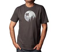 Camisetas EGB Camiseta Adulto/Niño E.T. Extraterrestre y Elliot Ochenteras 80´s Retro Comic Tallas Especiales (Gris, M)