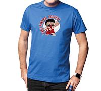 Camisetas EGB Camiseta Adulto/Niño Espinete Barrio Sésamo ochenteras 80´s Retro Comic Tallas Especiales (5XL, Azul)