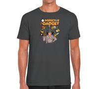 Camisetas EGB Camiseta Adulto/Niño Inspector Gadget Ochenteras 80´s Retro Comic Tallas Especiales (Gris, L)