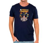 Camisetas EGB Camiseta Adulto/Niño Inspector Gadget Ochenteras 80´s Retro Comic Tallas Especiales (Marino, XL)