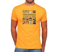Camisetas EGB Camiseta Adulto/Niño Las Aventuras De Tintín Ochenteras 80´s Retro Comic Tallas Especiales (Melocotón, M)