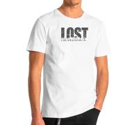 Camisetas EGB Camiseta Adulto/Niño Serie Perdidos - Lost - Ochenteras 80´s Retro Comic Tallas Especiales (Blanco, S)