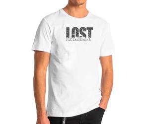 Camisetas EGB Camiseta Adulto/Niño Serie Perdidos - Lost - Ochenteras 80´s Retro Comic Tallas Especiales (Blanco, M)