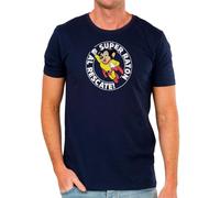 Camisetas EGB Camiseta Adulto/Niño Super Ratón en Color - Ochenteras 80´s Retro Comic Tallas Especiales (Marino, L)