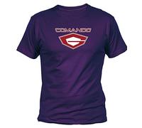 Camisetas EGB Camiseta Comando G Adulto/niño ochenteras 80´s Retro (L, Morado)