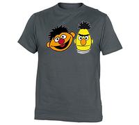 Camisetas EGB Camiseta Epi y Blas Adulto/niño ochenteras 80´s Retro (Gris, XXL)
