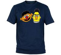 Camisetas EGB Camiseta Epi y Blas Adulto/niño ochenteras 80´s Retro (Marino, 3XL)