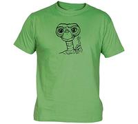Camisetas EGB Camiseta Et el Extraterrestre Adulto/niño ochenteras 80´s Retro (Verde, 5-6 años)