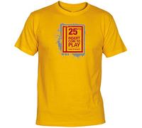 Camisetas EGB Camiseta Insert Coin Adulto/niño ochenteras 80´s Retro (XL, Amarillo)