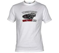 Camisetas EGB Camiseta Kitt Coche Fantástico Adulto/niño ochenteras 80´s Retro (3XL, Blanco)