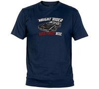 Camisetas EGB Camiseta Kitt Coche Fantástico Adulto/niño ochenteras 80´s Retro (5XL, Marino)