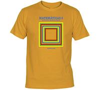 Camisetas EGB Camiseta Libro Matemáticas EGB Adulto/niño ochenteras 80´s Retro (S, Melocotón)