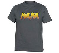 Camisetas EGB Camiseta MAX Mix Adulto/niño ochenteras 80´s Retro (M, Plomo)