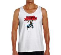 Camisetas EGB Camiseta Tirantes Chico Capitán Trueno - Ochenteras 80´s Retro Comic (Blanco, M)