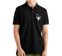 Camisetas EGB Polo Curro - Expo 92 - Ochenteras 80´s Retro Comic Tallas Especiales (Negro, XL)