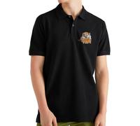 Camisetas EGB Polo El Pirri - Cine quinqui - Ochenteras 80´s Retro Comic Tallas Especiales (Negro, M)