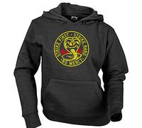 Camisetas EGB Sudadera Adulto/Niño Cobra Kai ochenteras 80´s Retro (Negro, 3XS)