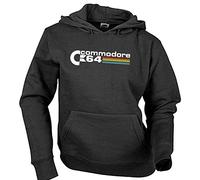 Camisetas EGB Sudadera Adulto/Niño Commodore 64 ochenteras 80´s Retro (Negro, L)
