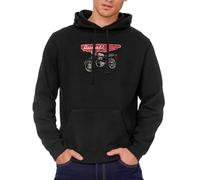 Camisetas EGB Sudadera Adulto/Niño Ducati Ochenteras 80´s Retro Comic Tallas Especiales (Negro, M)