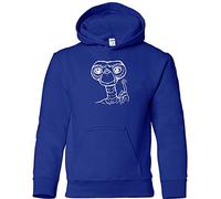 Camisetas EGB Sudadera Adulto/Niño Et el Extraterrestre ochenteras 80´s Retro (Azul, S)