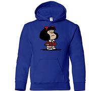 Camisetas EGB Sudadera Adulto/Niño Mafalda ochenteras 80´s Retro (Azul, XXS)