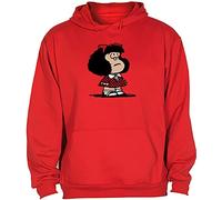 Camisetas EGB Sudadera Adulto/Niño Mafalda ochenteras 80´s Retro (Rojo, XXS)