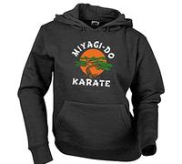 Camisetas EGB Sudadera Adulto/Niño Miyagi Do Dojo Karate Kid ochenteras 80´s Retro (Negro, S)