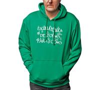 Camisetas EGB Sudadera Capucha Adulto/Niño Escuela Pública De Tod@s para Tod@s Ochenteras 80´s Retro Comic Tallas Especiales (Verde, L)