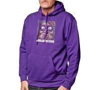 Camisetas EGB Sudadera Capucha Adulto/Niño Malvada Bruja Avería - La Bola De Cristal - Ochenteras 80´s Retro Comic Tallas Especiales (Morado, XL)