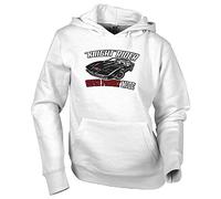 Camisetas EGB Sudadera Kitt Coche Fantástico ochenteras 80´s Retro (M, Blanco)