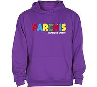 Camisetas EGB Sudadera Parchís Adulto/Niño ochenteras 80´s Retro (S, Morado)