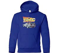 Camisetas EGB Sudadera Regreso Al Futuro ochenteras 80´s Retro (Azul, M)