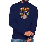 Camisetas EGB Sudadera Sencilla Adulto/Niño Inspector Gadget Ochenteras 80´s Retro Comic Tallas Especiales (Marino, XXL)