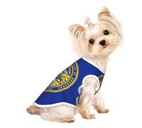 Camisetas elásticas para perros pequeños con estampado de la bandera de Nebraska, camiseta ligera sin mangas, chaleco a rayas