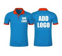 Camisetas Estampadas Personalizadas De Verano para Hombre, Camisetas Polo De Manga Corta con Texto De Imagen Personalizado, Ropa De Trabajo Personalizada para Empresa, Camisa DIY Color2,XL