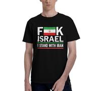 Camisetas FK Fuck Israel para Hombre: No a la Guerra con Irán, Apoyo a Irán, Camisetas de Paz de Manga Corta