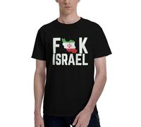 Camisetas FK Fuck Israel para Hombre: No a la Guerra con Irán, Apoyo a Irán, Camisetas de Paz de Manga Corta