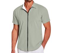 Camisetas Fluorescentes Hombre Manga Grandes Rebajas Oversized con Modernas Elasticas Perkins Beisbolera Natación Morado Azules Básica Festivaleras Color Talla Dibujo Camisillas Pima