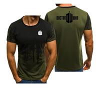 Camisetas for Hombre for Doctor Who Gym Tops for Hombres Camisas for Correr de Secado rápido Camiseta Deportiva atlética Camiseta de Manga Corta contra la Humedad(B,S)