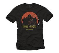 Camisetas Frikis Alchemist Manga Corta - Brotherhood - Regalos Anime T-Shirt Negro L